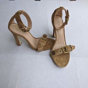 Coach Tan Suede Sandals